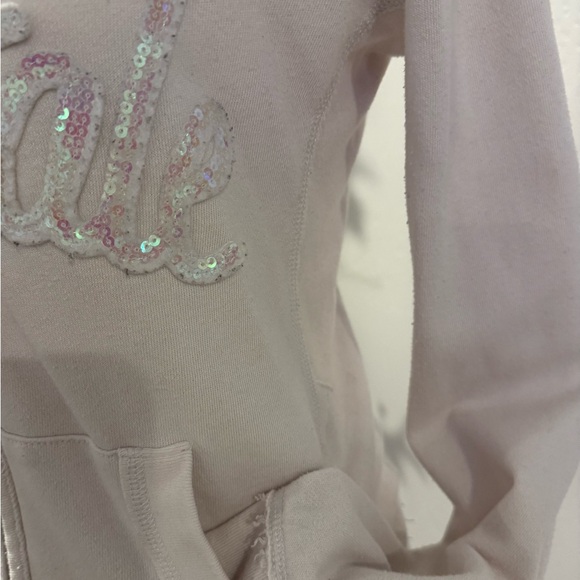Aeropostale White Glitter Hoodie - Picture 4 of 6